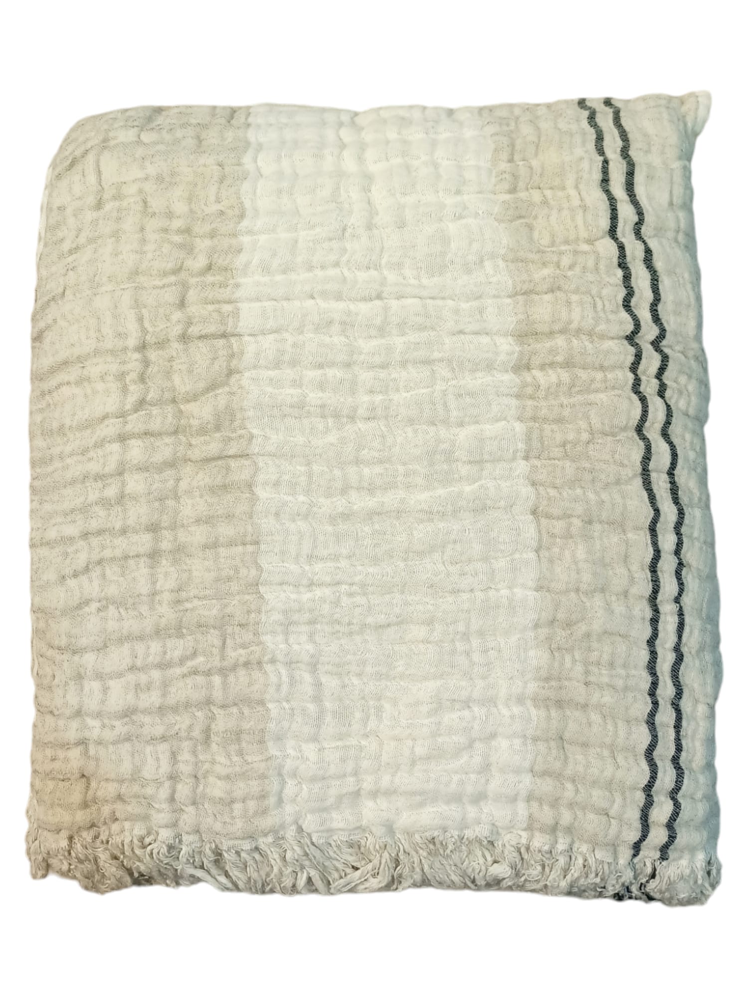 Striped Linen Muslin XL Throw