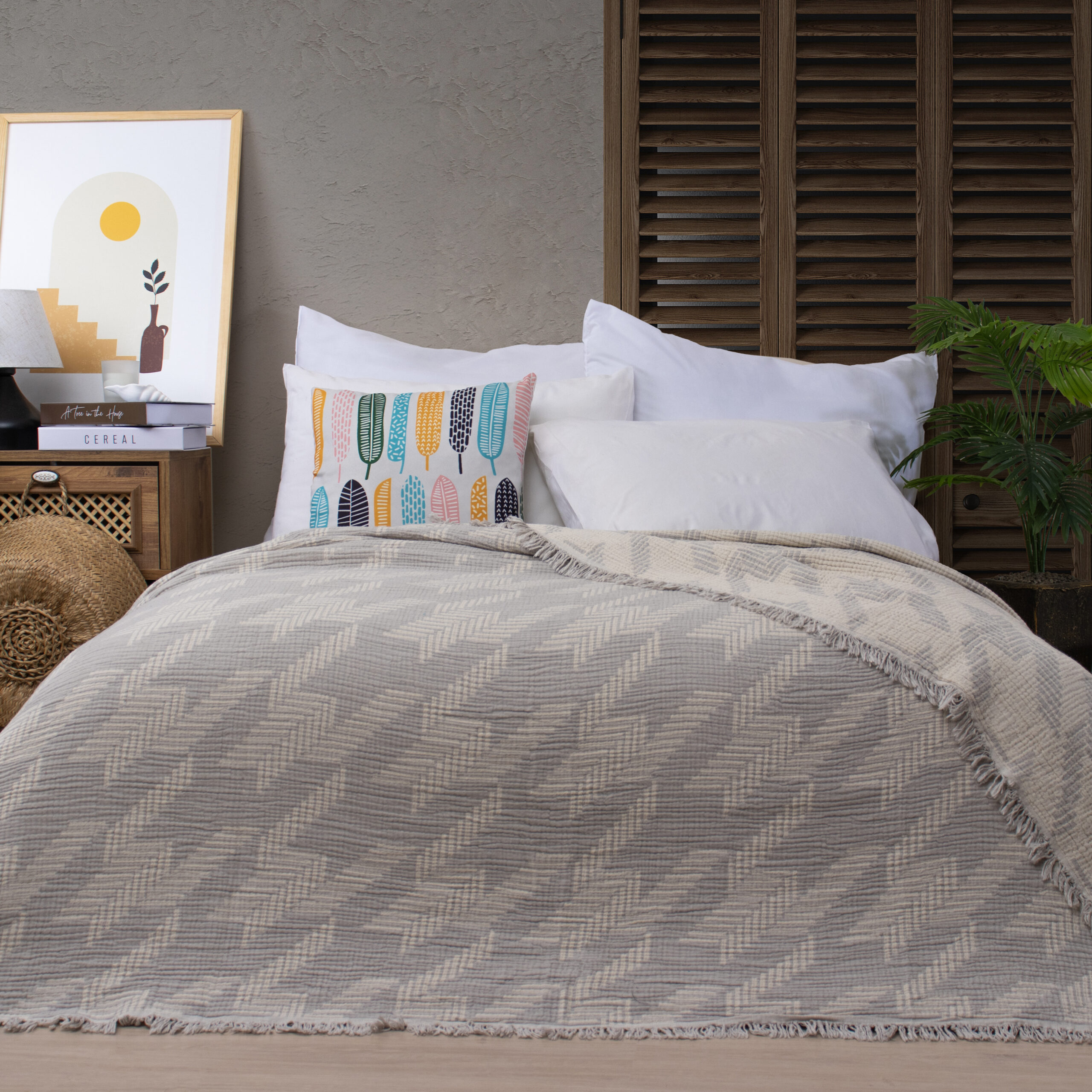 Houndstooth XL Throw